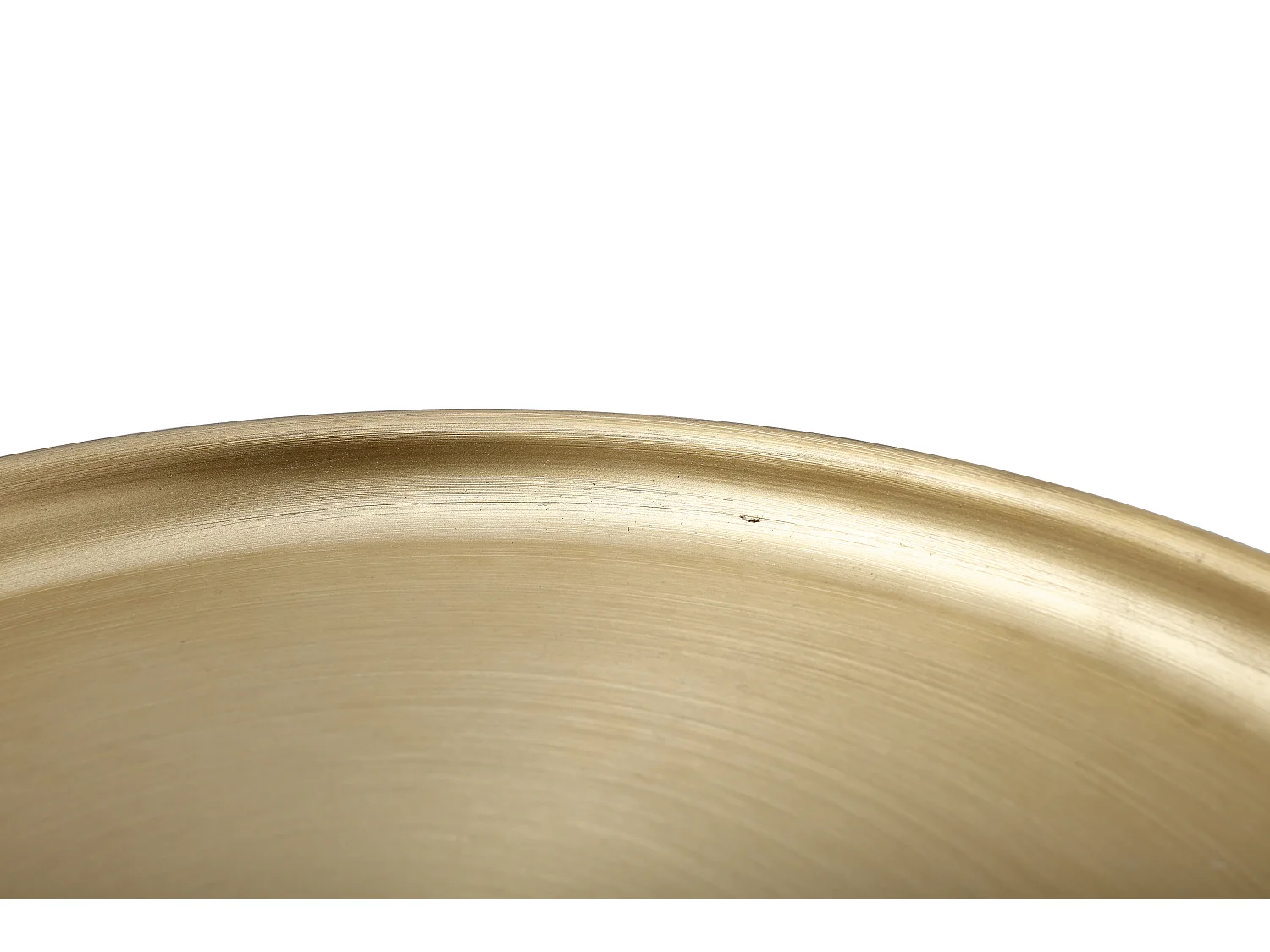 Table d'Appoint Design "Clays" 46cm Vieux Rose & Or