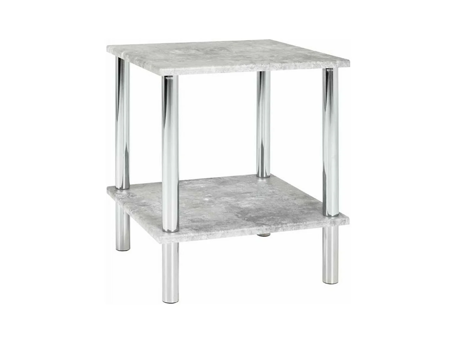 Table d'Appoint Effet Béton "Miguel" 47cm Gris