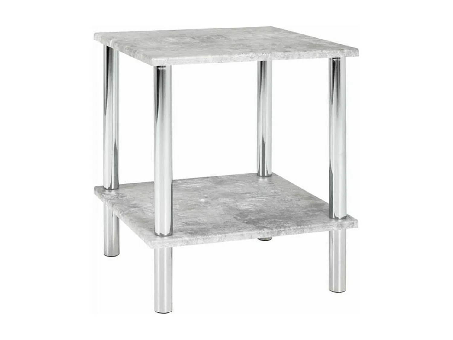 Table d'Appoint Effet Béton "Miguel" 47cm Gris