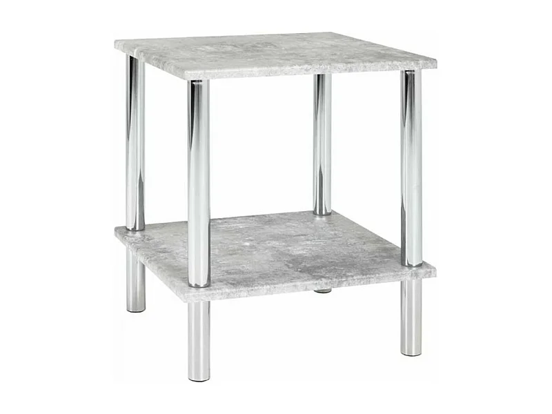 Table d'Appoint Effet Béton "Miguel" 47cm Gris
