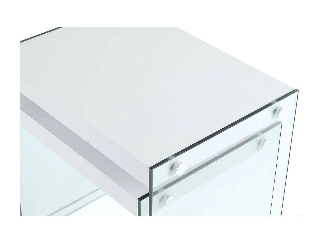 Lot de 2 Tables d'Appoint "Elementary" 46cm Blanc