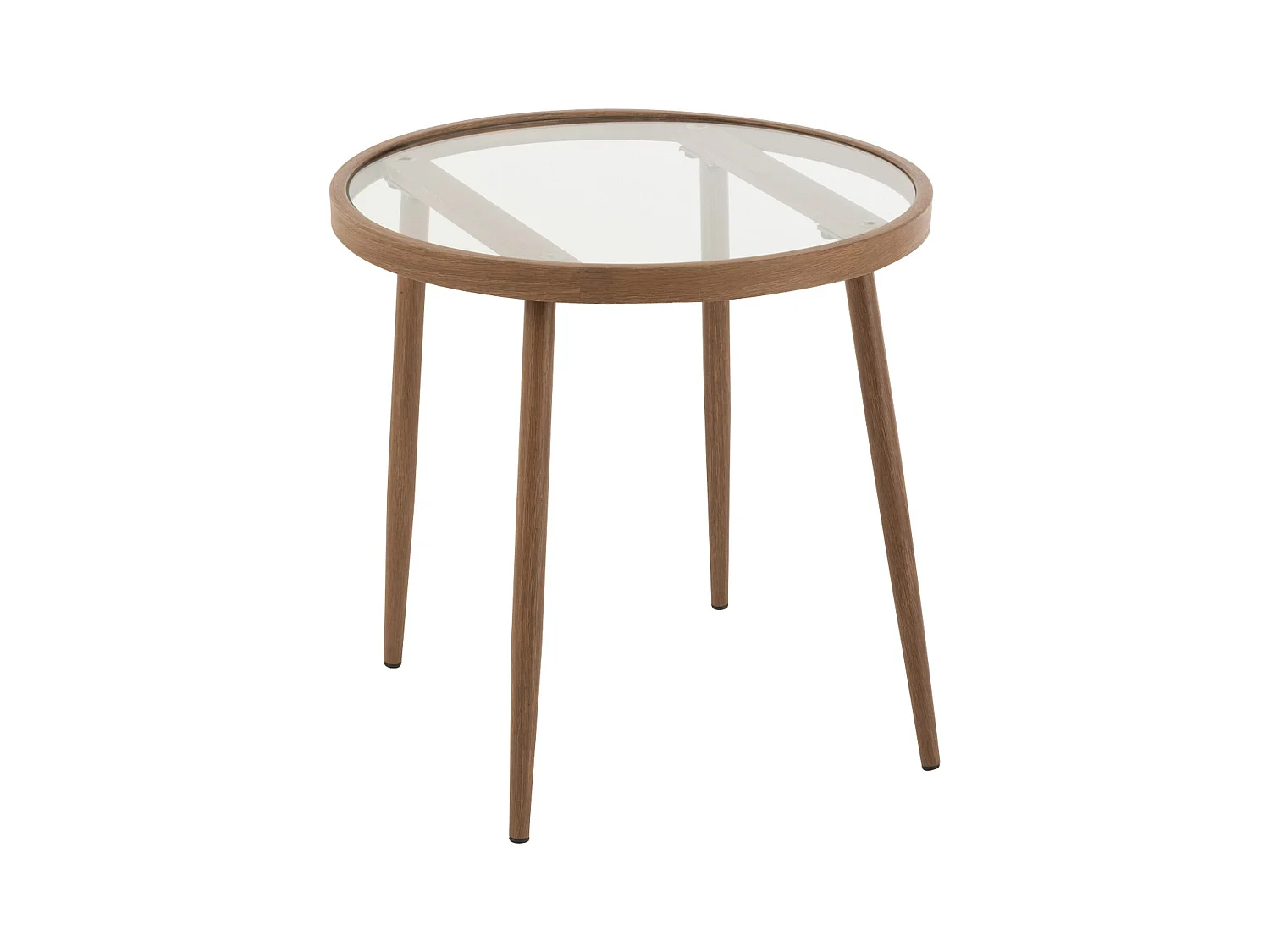 Table Gigogne Design "Fuolas" 50cm Marron