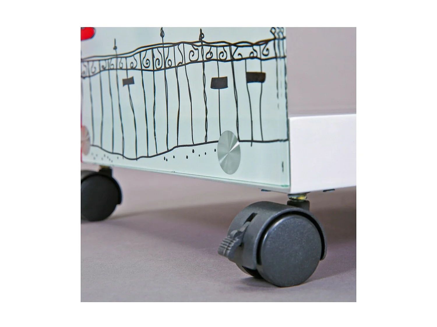 Table d'Appoint Design "Bristol" 46cm Blanc