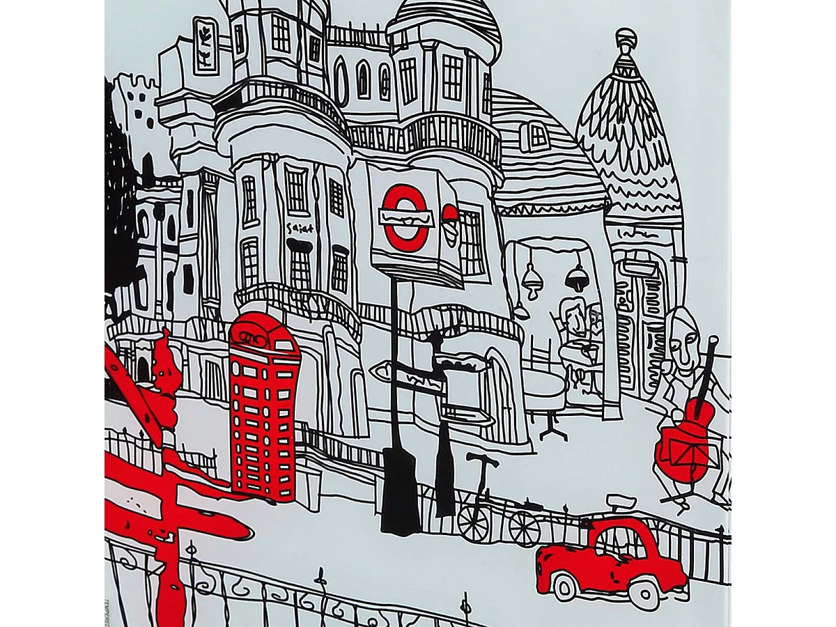 Table d'Appoint Design "Bristol" 46cm Blanc