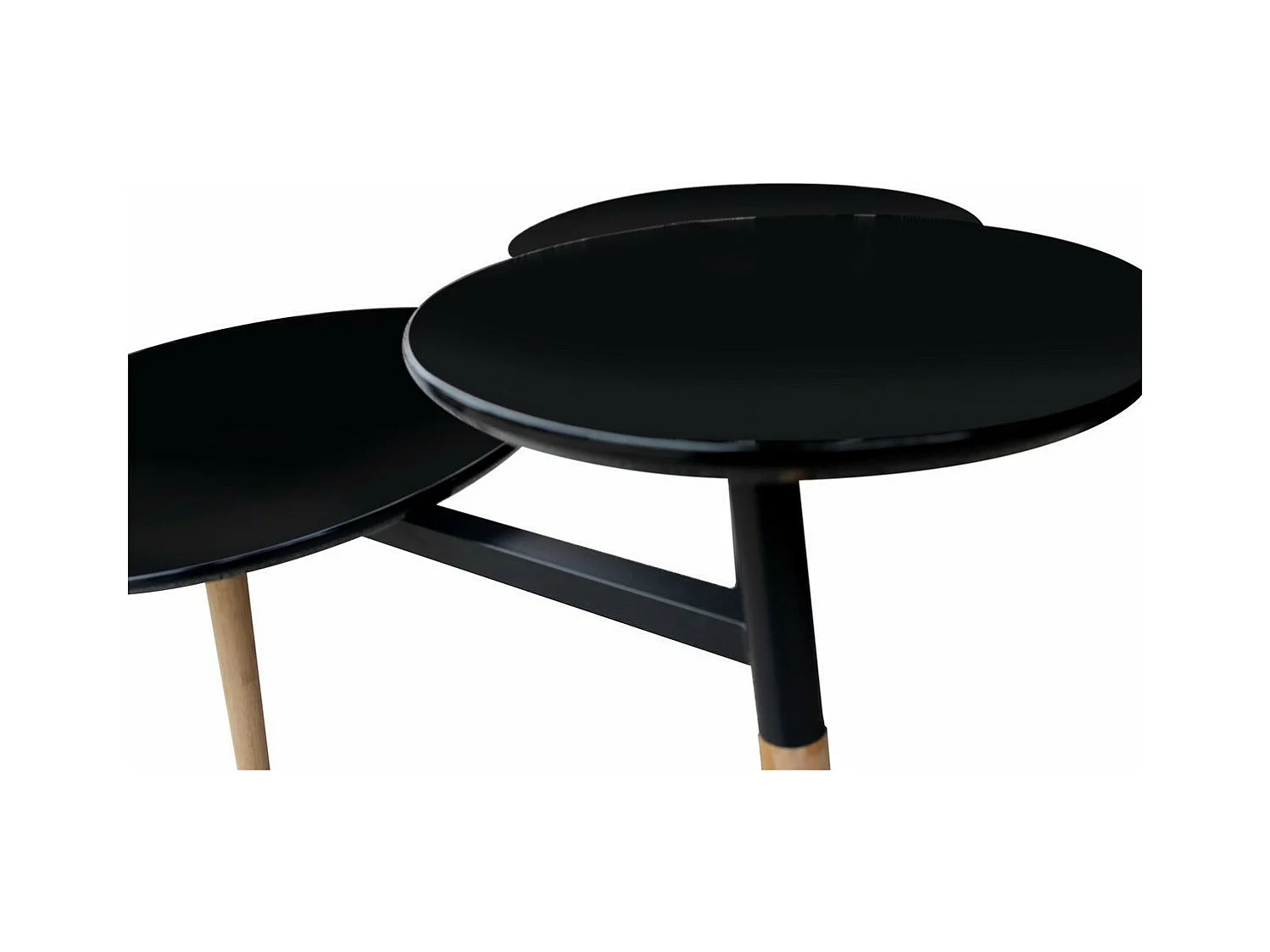 Table d'Appoint Design "Butler" 86cm Noir