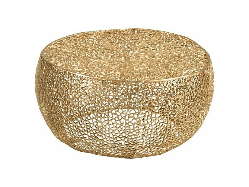 Table d'Appoint Design "Corail" 81cm Or