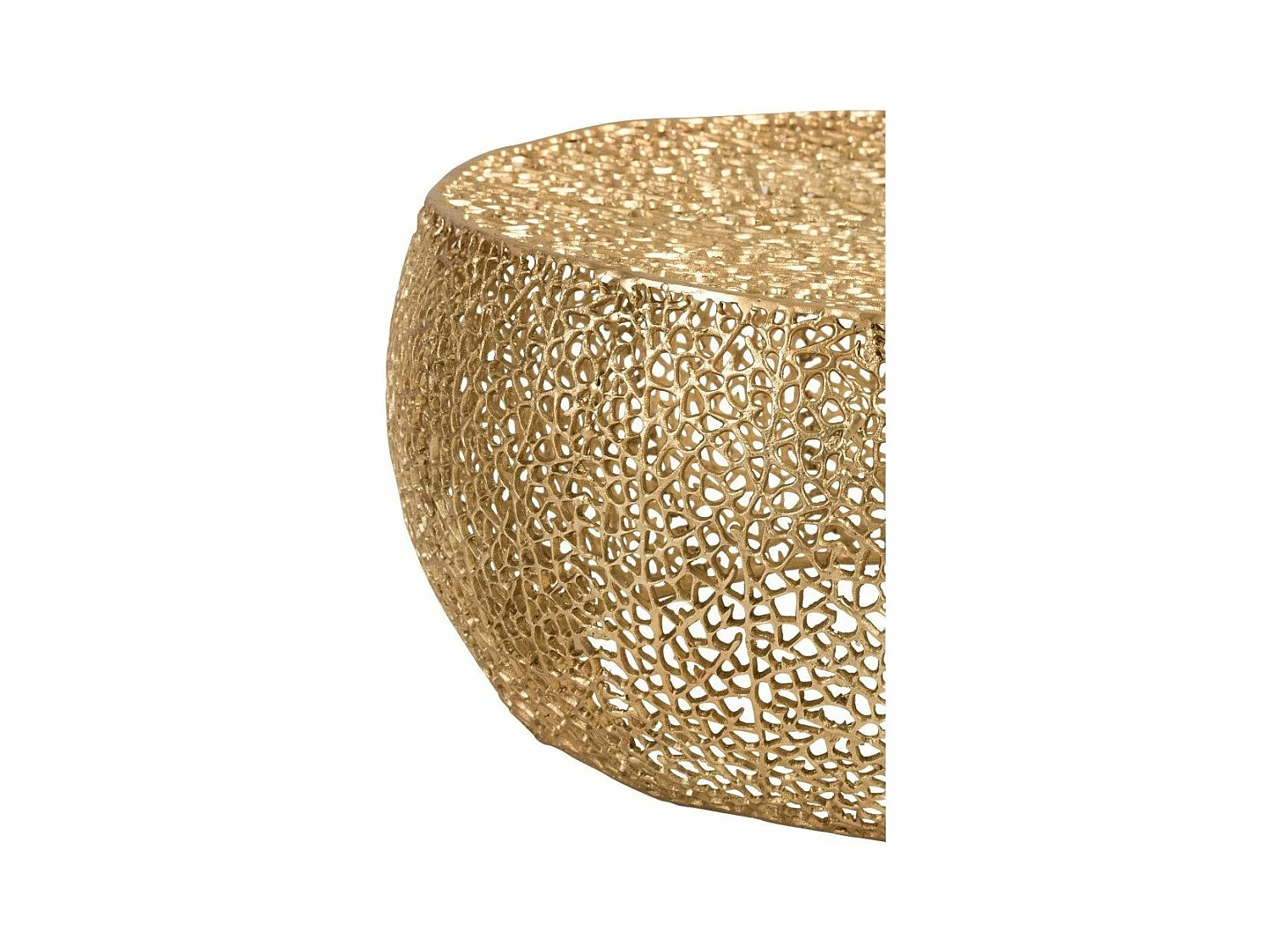 Table d'Appoint Design "Corail" 81cm Or