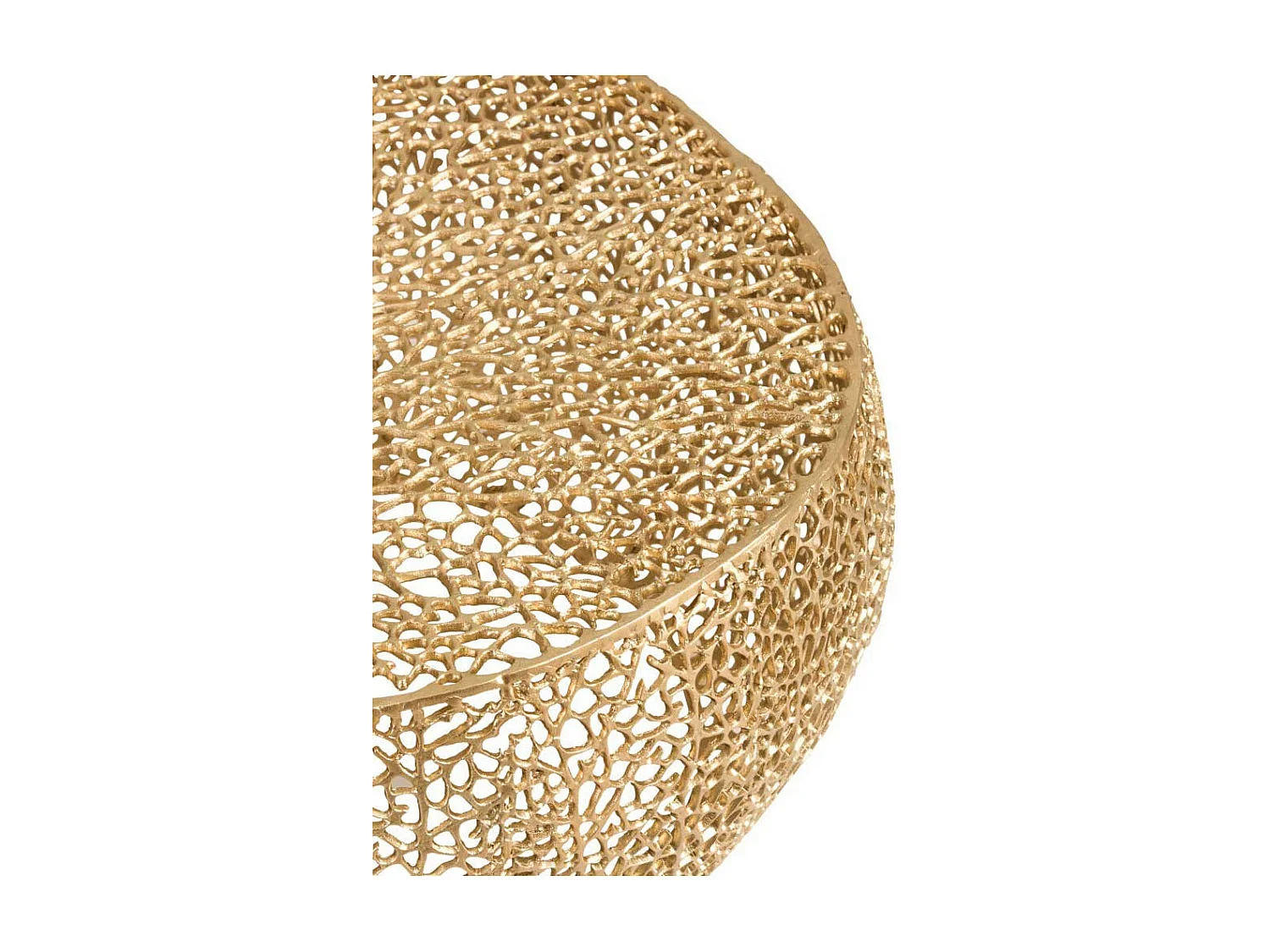 Table d'Appoint Design "Corail" 81cm Or