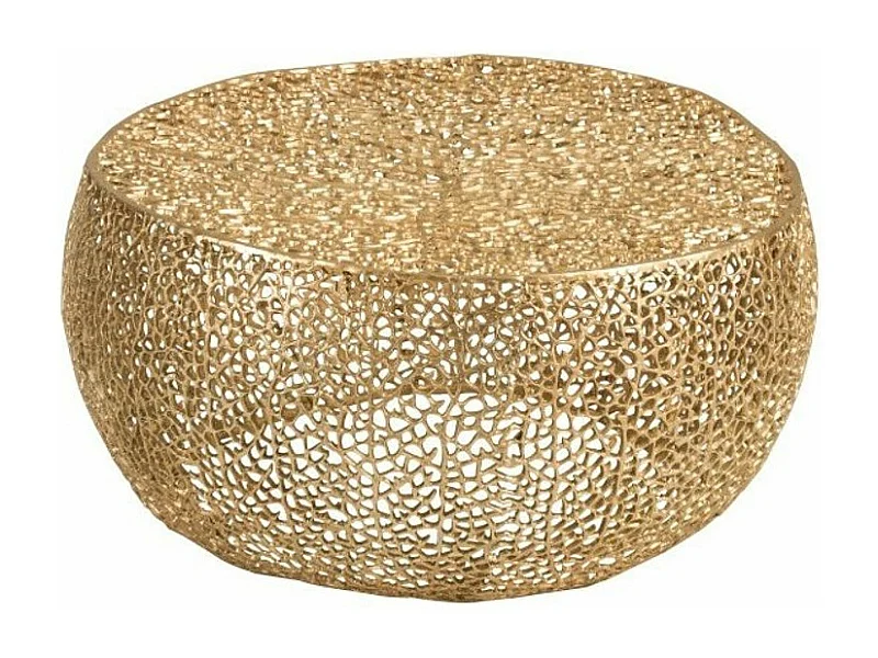 Table d'Appoint Design "Corail" 81cm Or