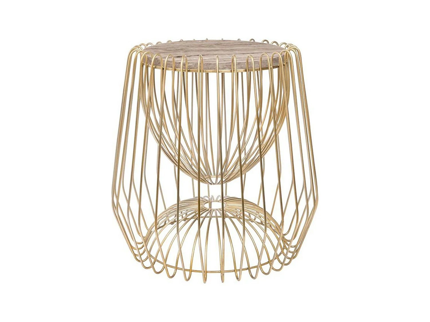 Table d'Appoint Design "Malibu" 51cm Marron