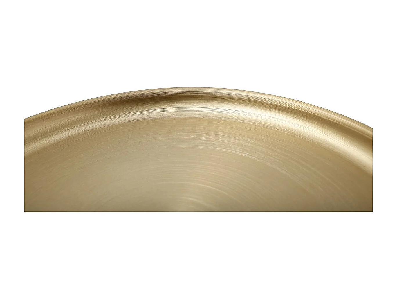 Table d'Appoint Design "Clays" 46cm Corail & Or