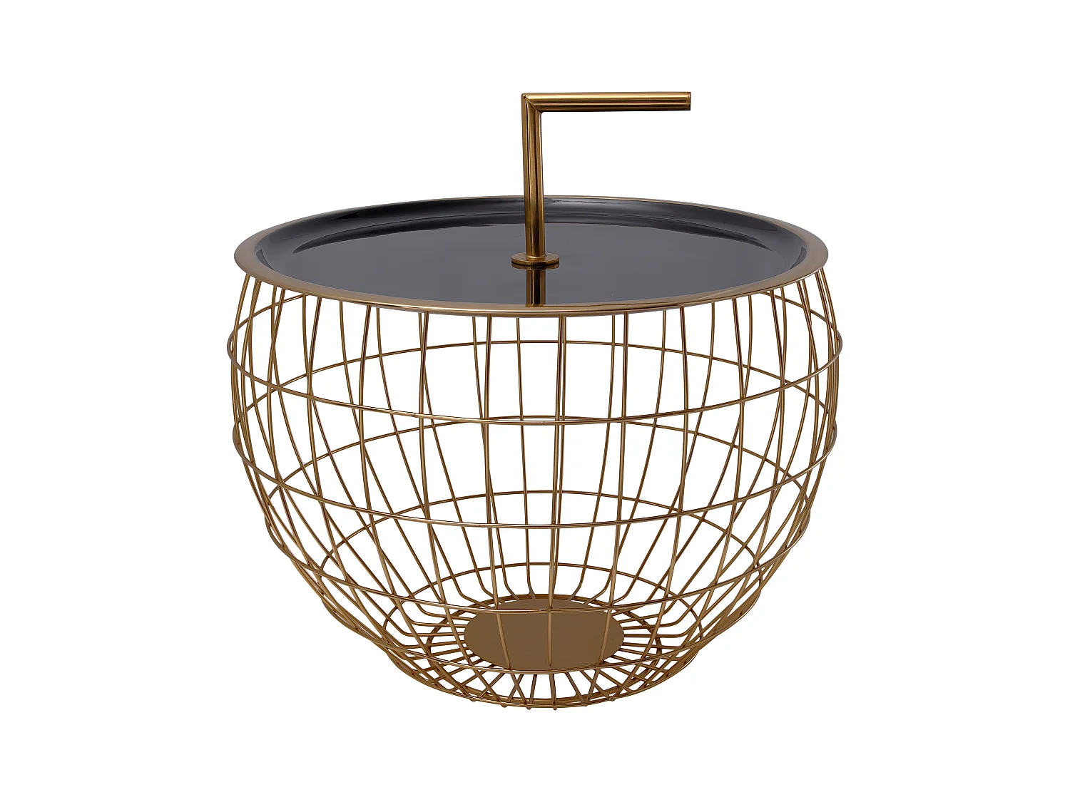 Table d'Appoint Design "Jouy" 49cm Noir