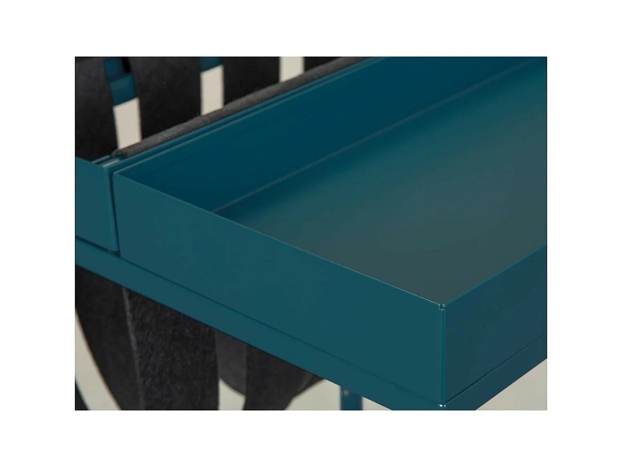Table d'Appoint Design "Porte-Magazine" 40cm Bleu