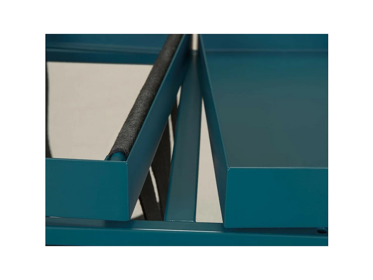 Table d'Appoint Design "Porte-Magazine" 40cm Bleu