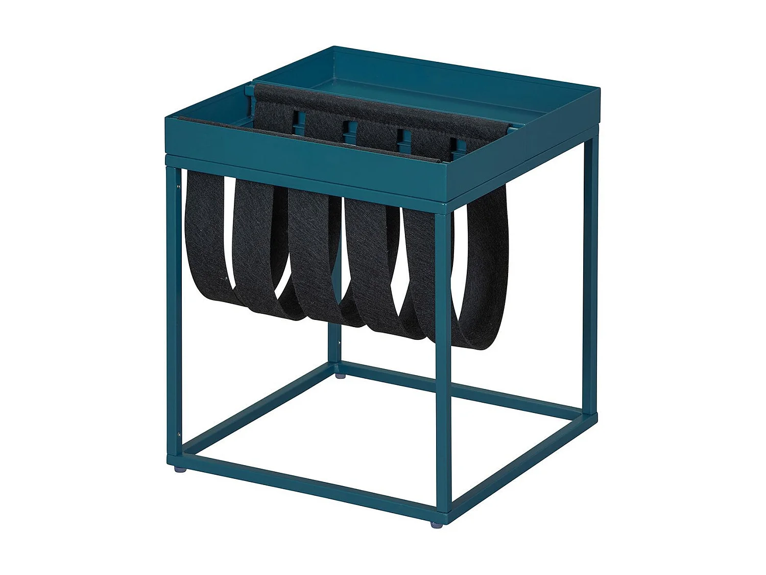 Table d'Appoint Design "Porte-Magazine" 40cm Bleu