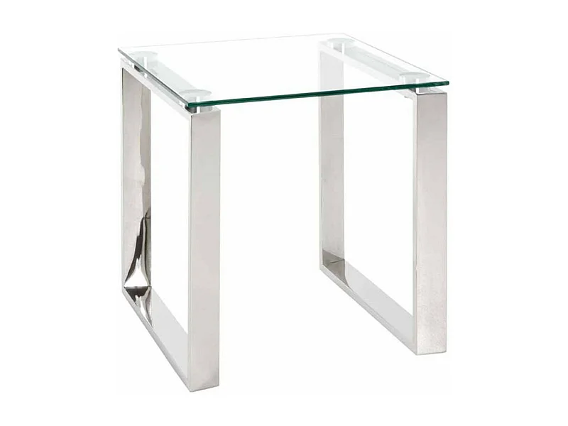 Table d'Appoint Design "Hytin" 45cm Argent