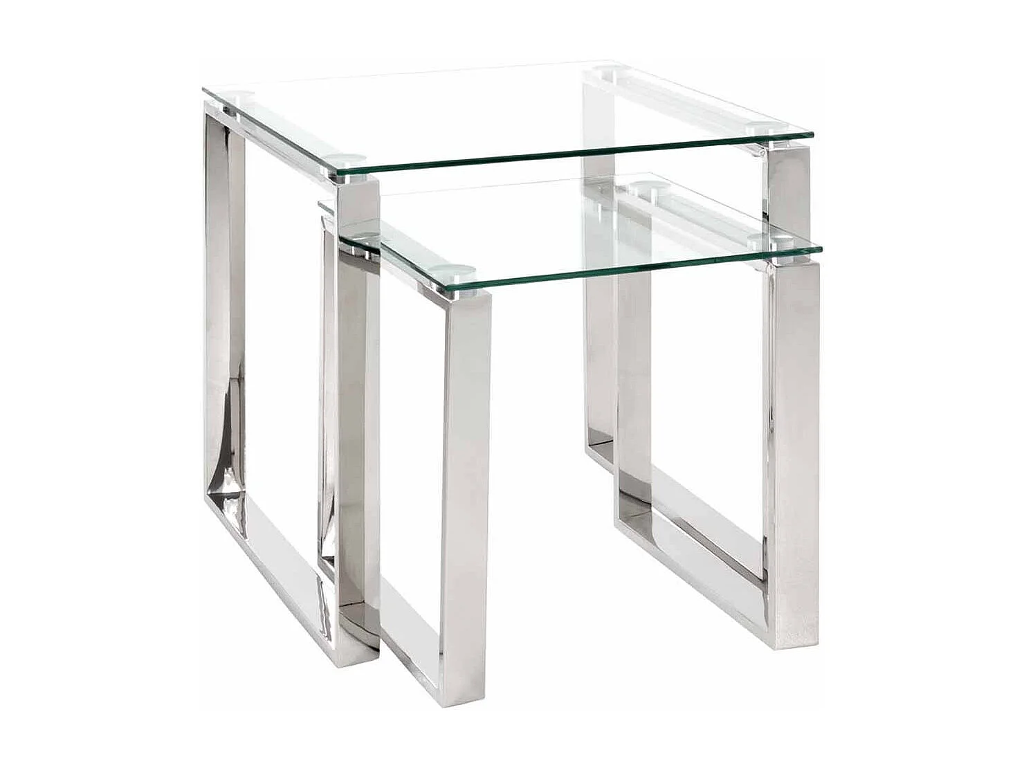Table d'Appoint Design "Hytin" 45cm Argent