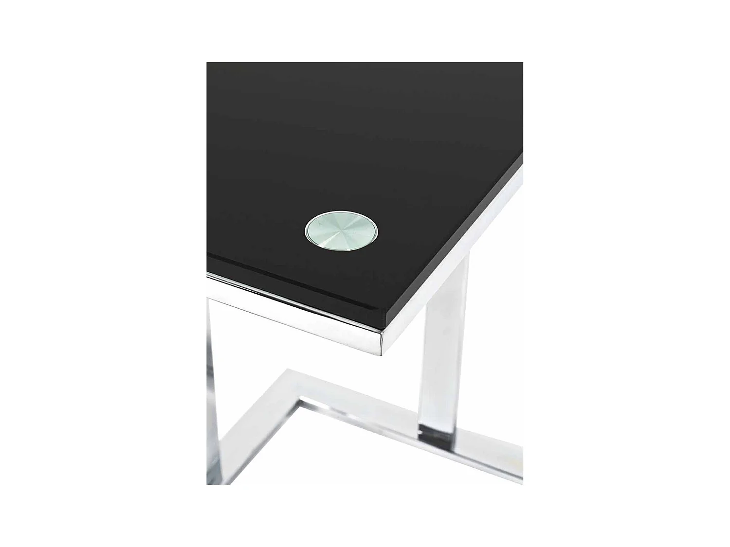 Table d'Appoint Design "Henia" 58cm Noir