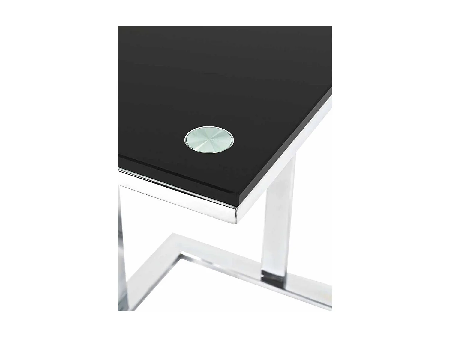 Table d'Appoint Design "Henia" 58cm Noir