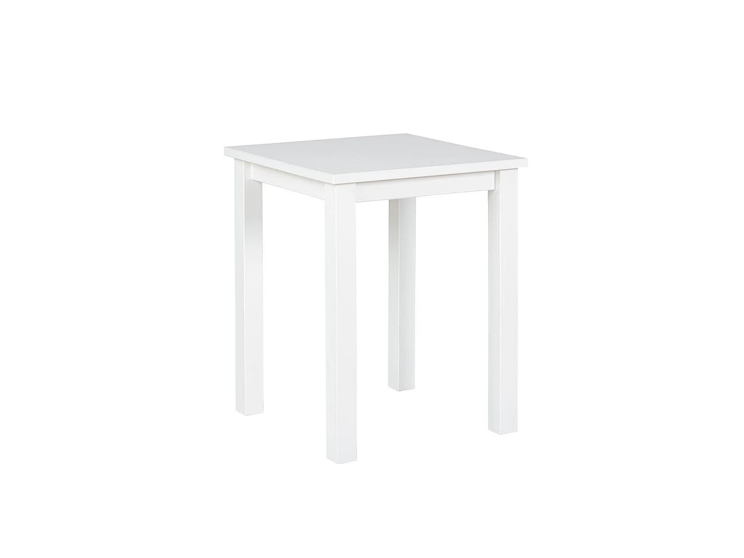 Table d'Appoint Design "Garyo" 55cm Blanc Laqué