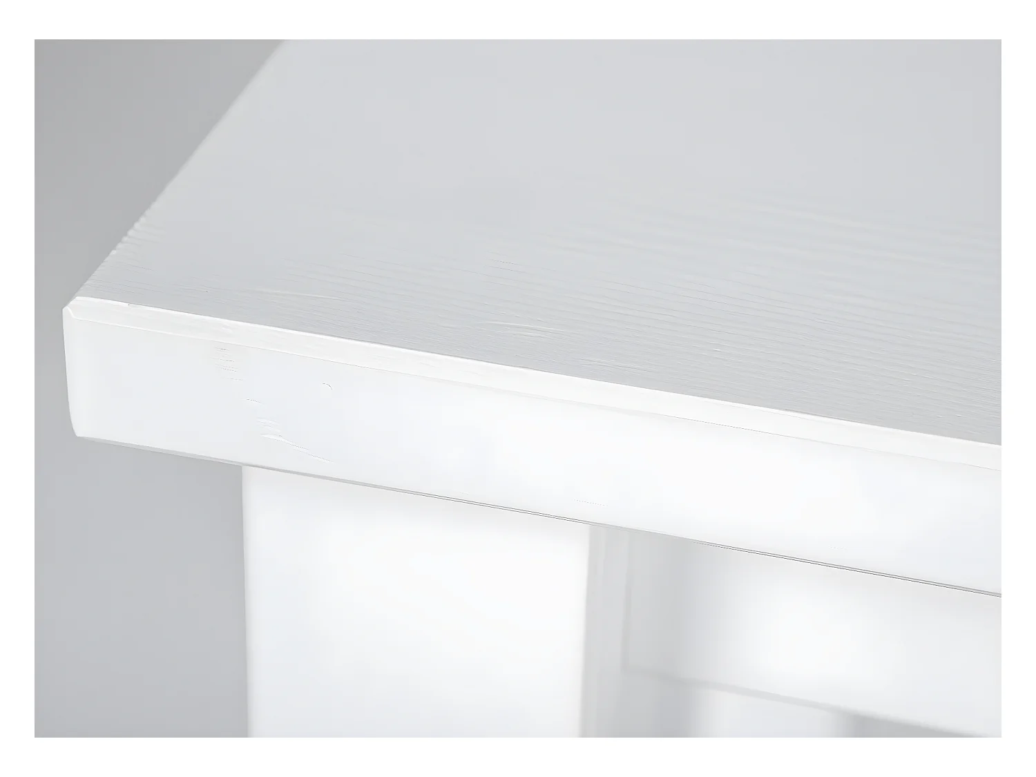 Table d'Appoint Design "Garyo" 55cm Blanc Laqué