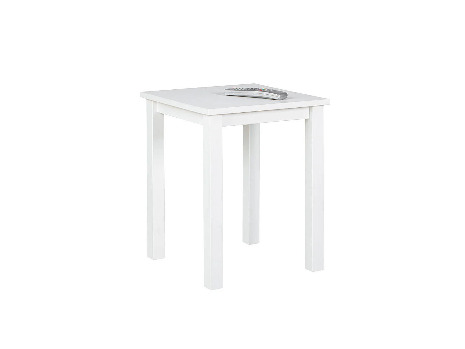 Table d'Appoint Design "Garyo" 55cm Blanc Laqué