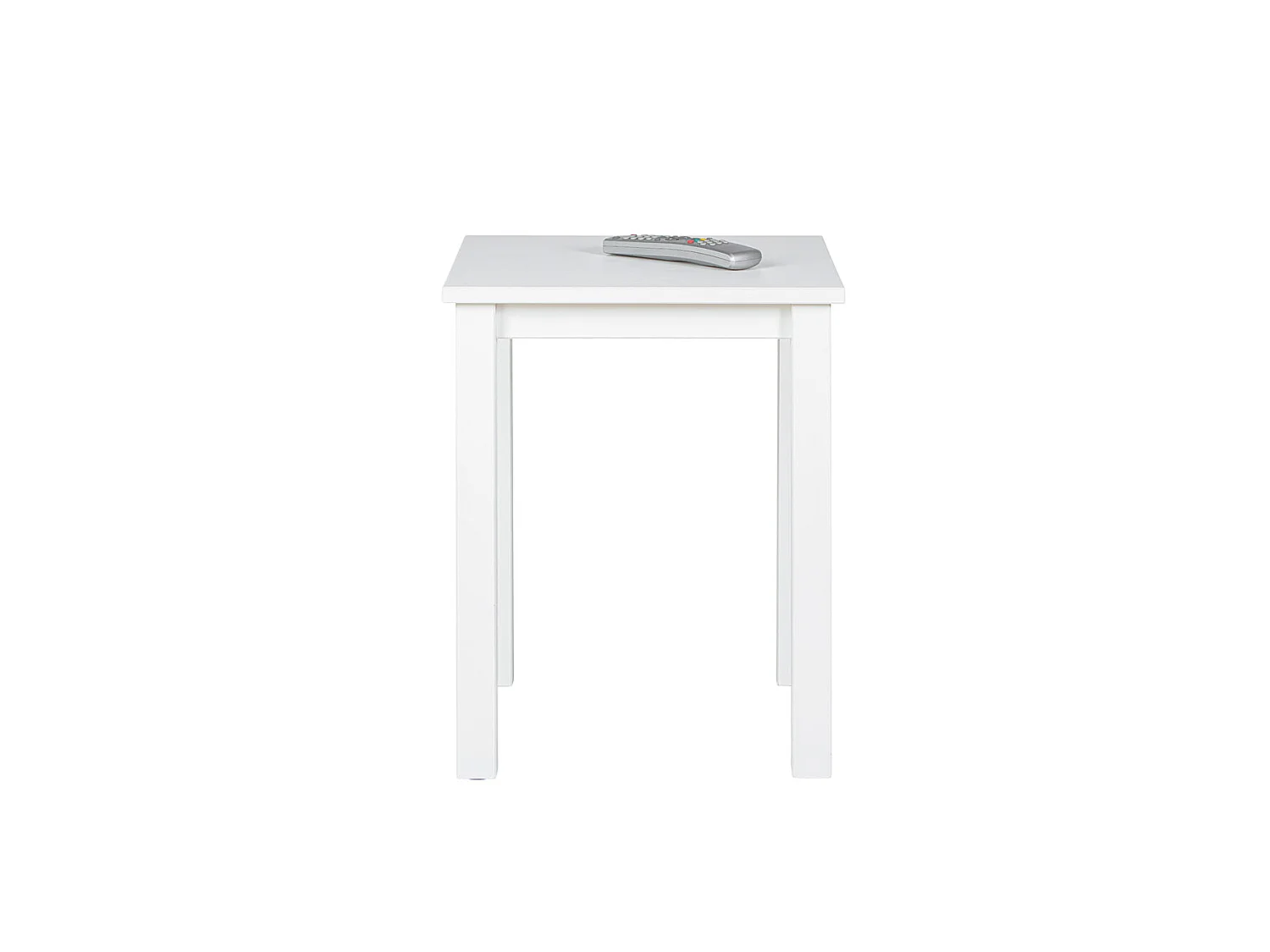 Table d'Appoint Design "Garyo" 55cm Blanc Laqué