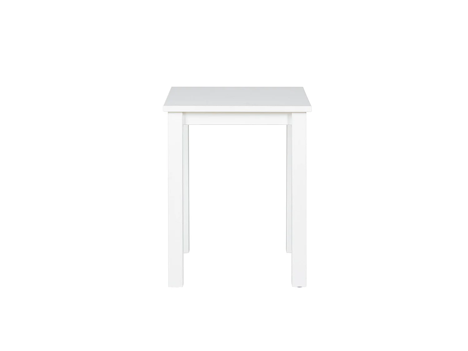 Table d'Appoint Design "Garyo" 55cm Blanc Laqué