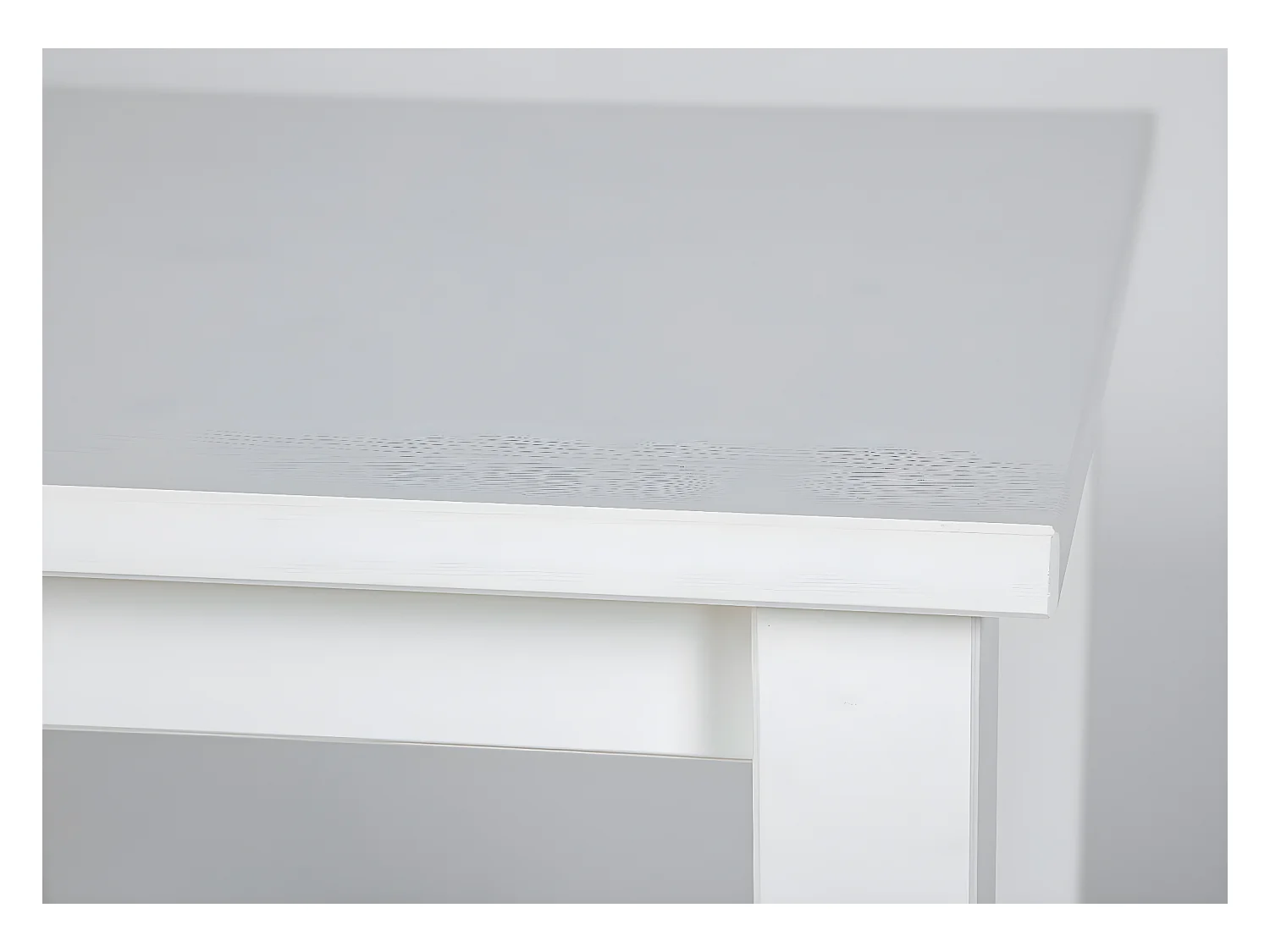 Table d'Appoint Design "Garyo" 55cm Blanc Laqué