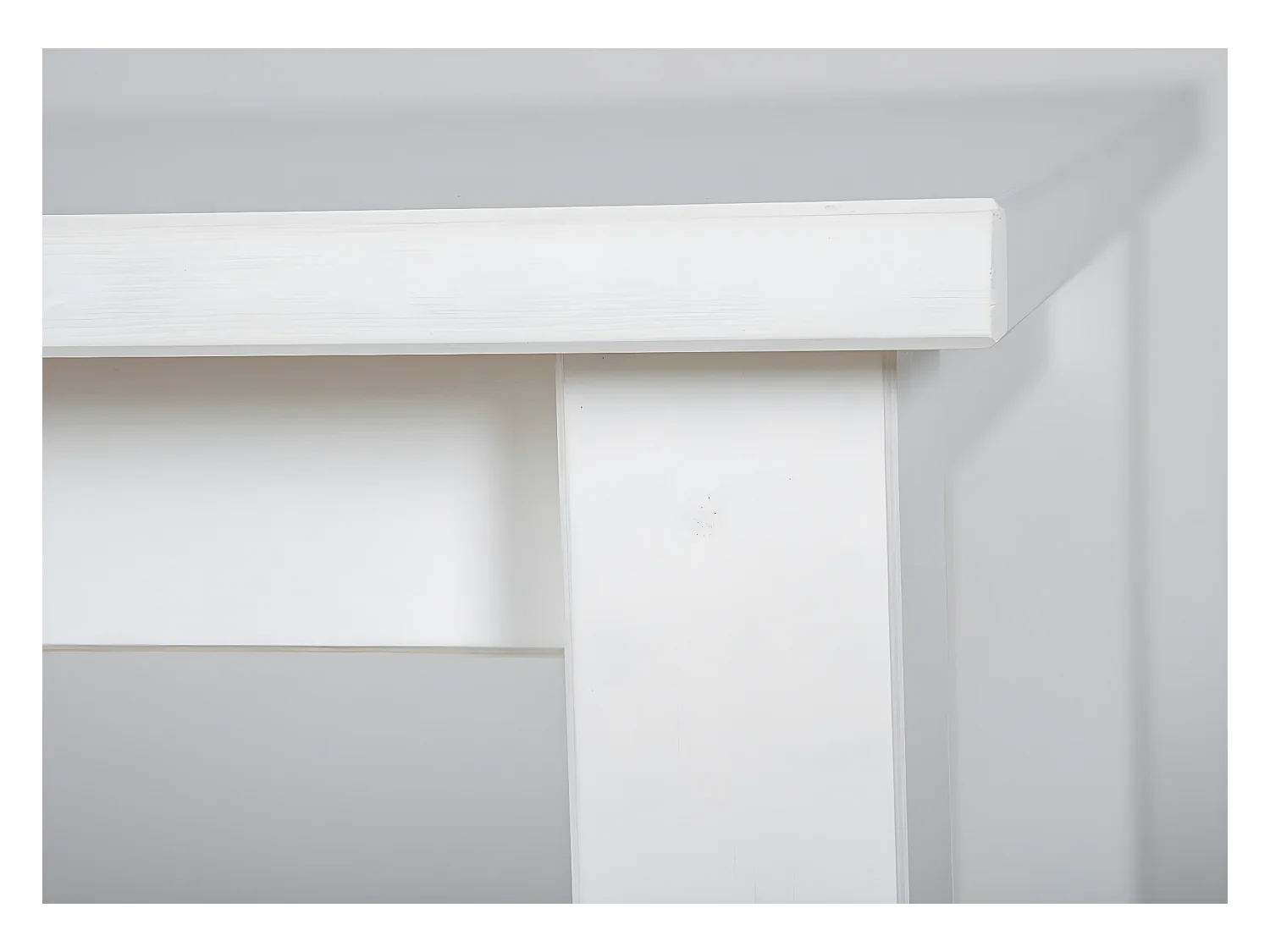 Table d'Appoint Design "Garyo" 55cm Blanc Laqué