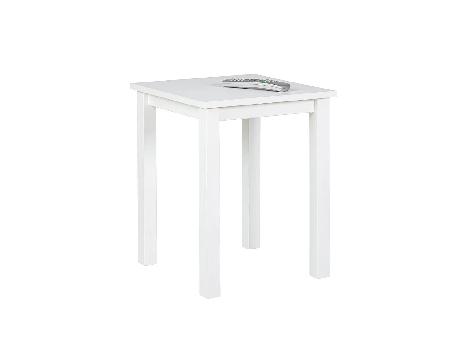 Table d'Appoint Design "Garyo" 55cm Blanc Laqué