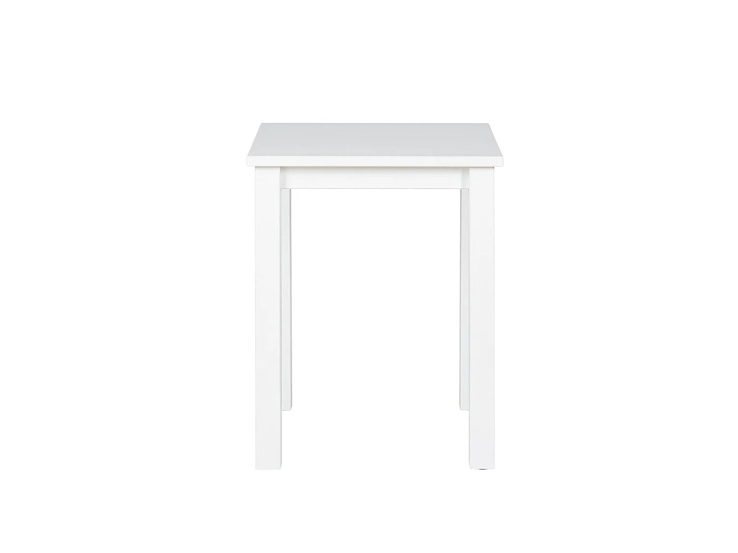 Table d'Appoint Design "Garyo" 55cm Blanc Laqué