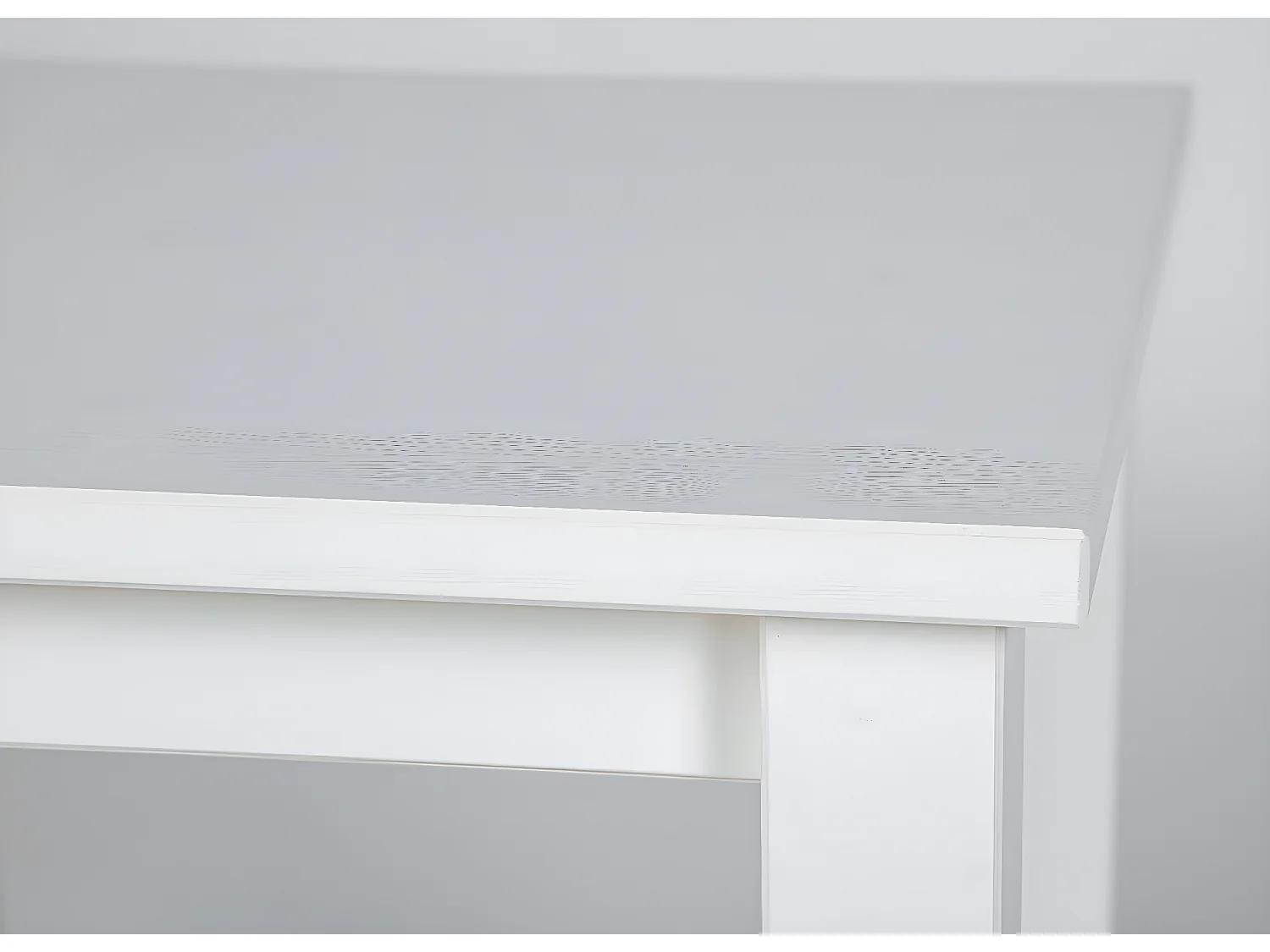 Table d'Appoint Design "Garyo" 55cm Blanc Laqué