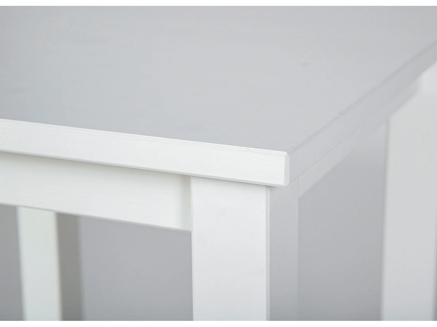 Table d'Appoint Design "Garyo" 55cm Blanc Laqué