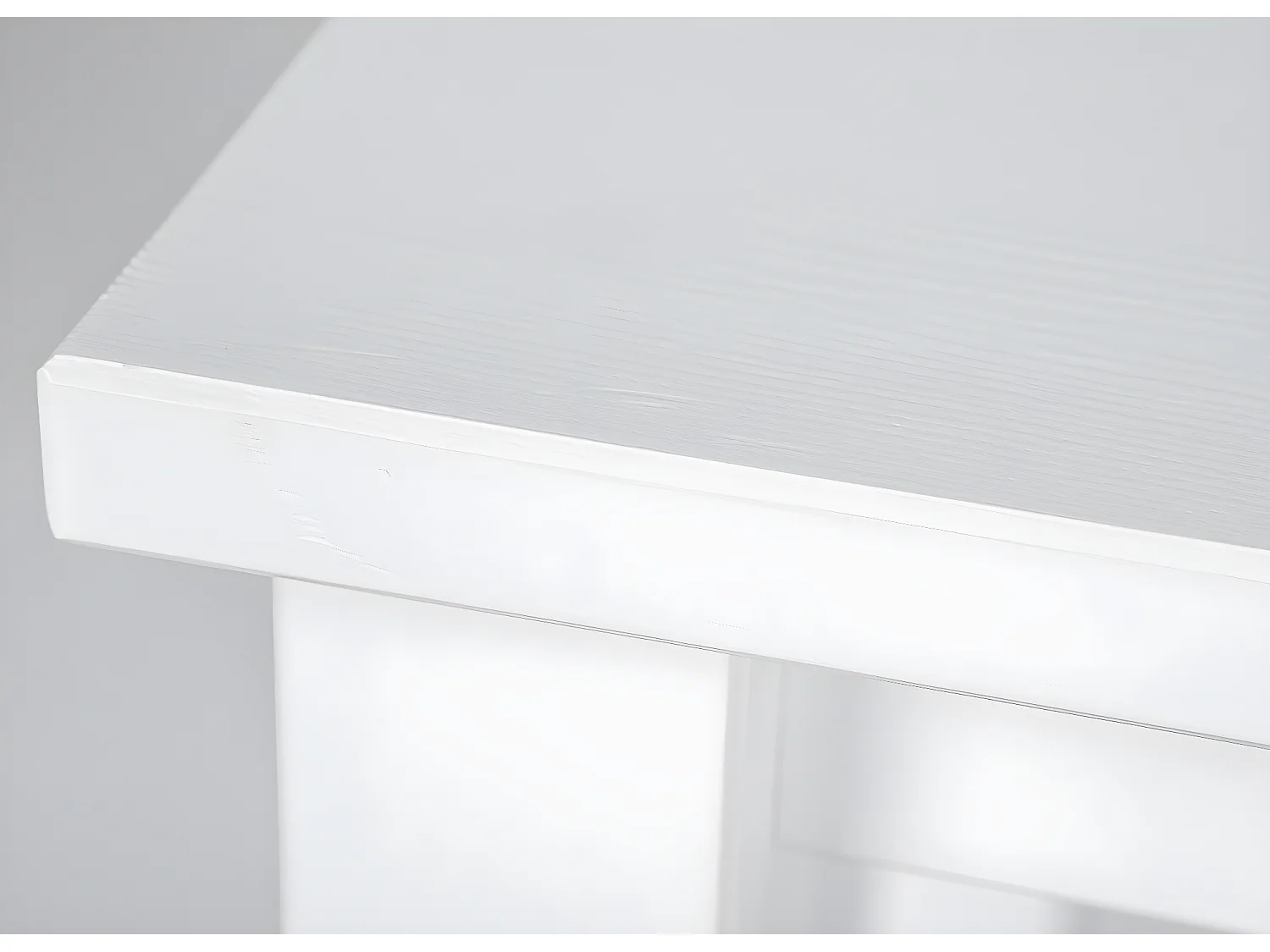 Table d'Appoint Design "Garyo" 55cm Blanc Laqué