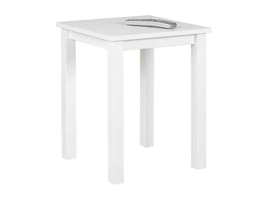 Table d'Appoint Deign "Garyo" 55cm Blanc Laqué