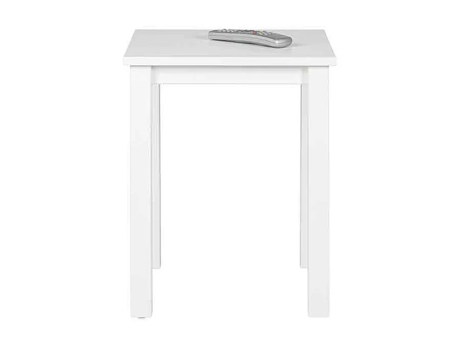 Table d'Appoint Deign "Garyo" 55cm Blanc Laqué