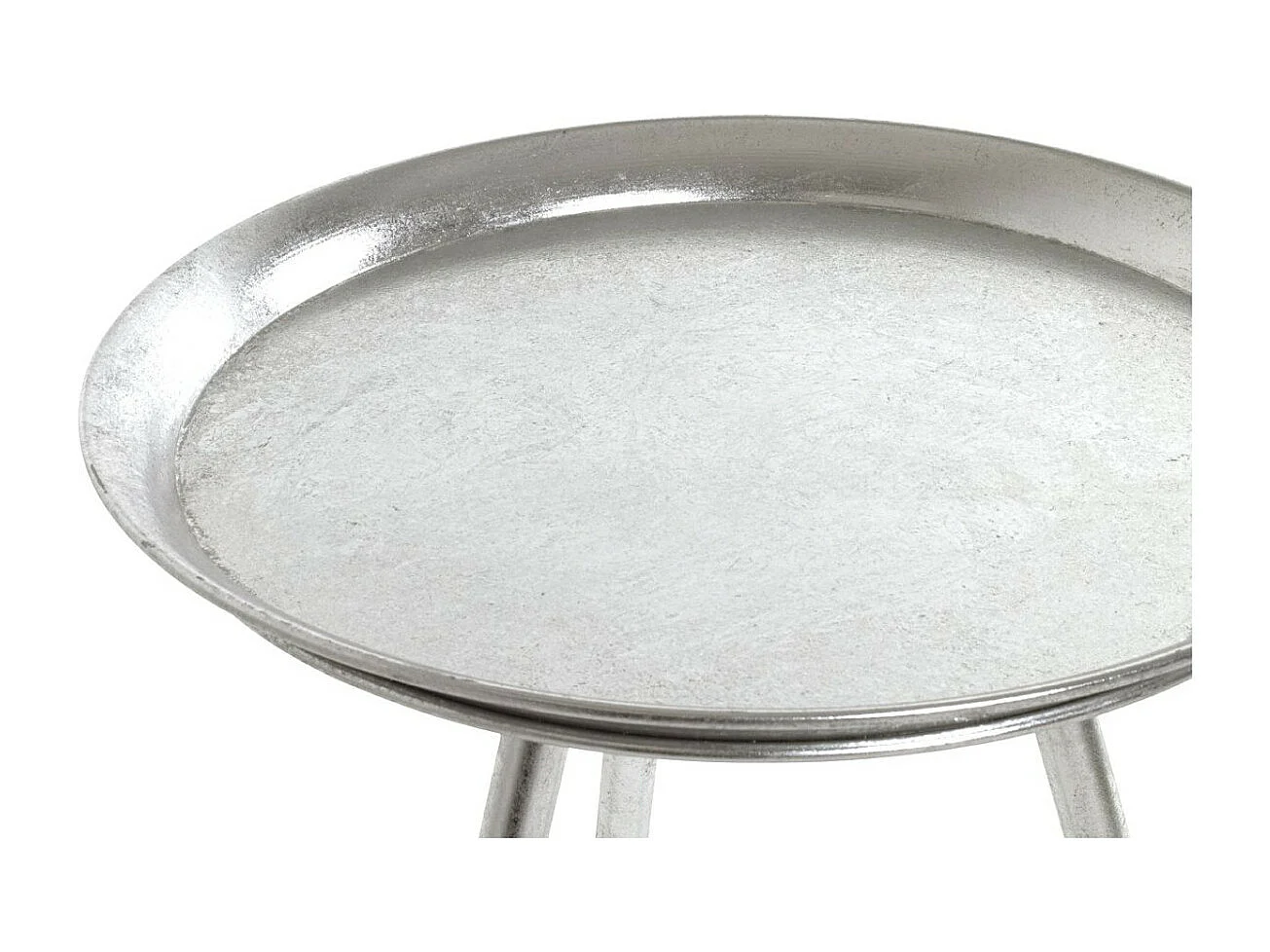 Table d'Appoint Design "Matalo" 47cm Argent