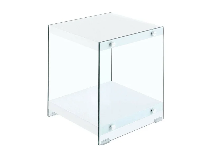 Table d'Appoint en Bois "Elementary" 45cm Blanc