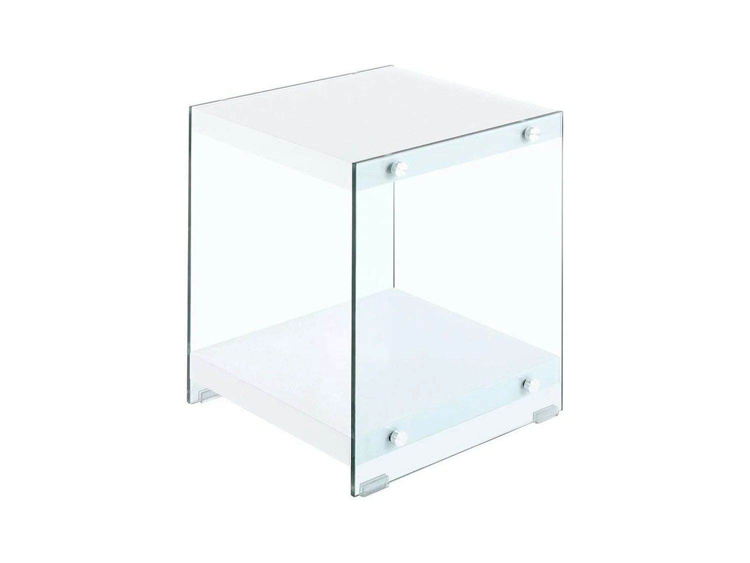 Table d'Appoint en Bois "Elementary" 45cm Blanc