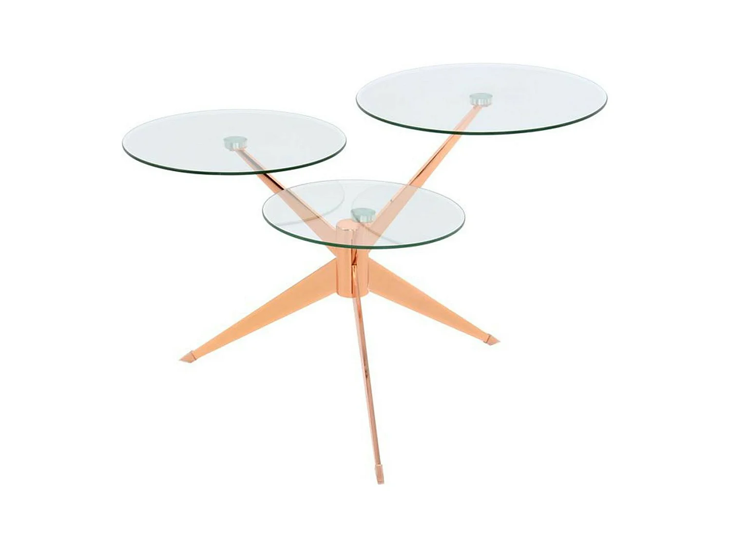 Table d'Appoint Design "Triplet" 75cm Rose