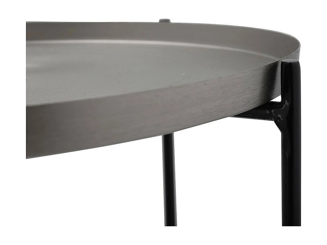 Table d'Appoint en Marbre "Louisa" 60cm Argent