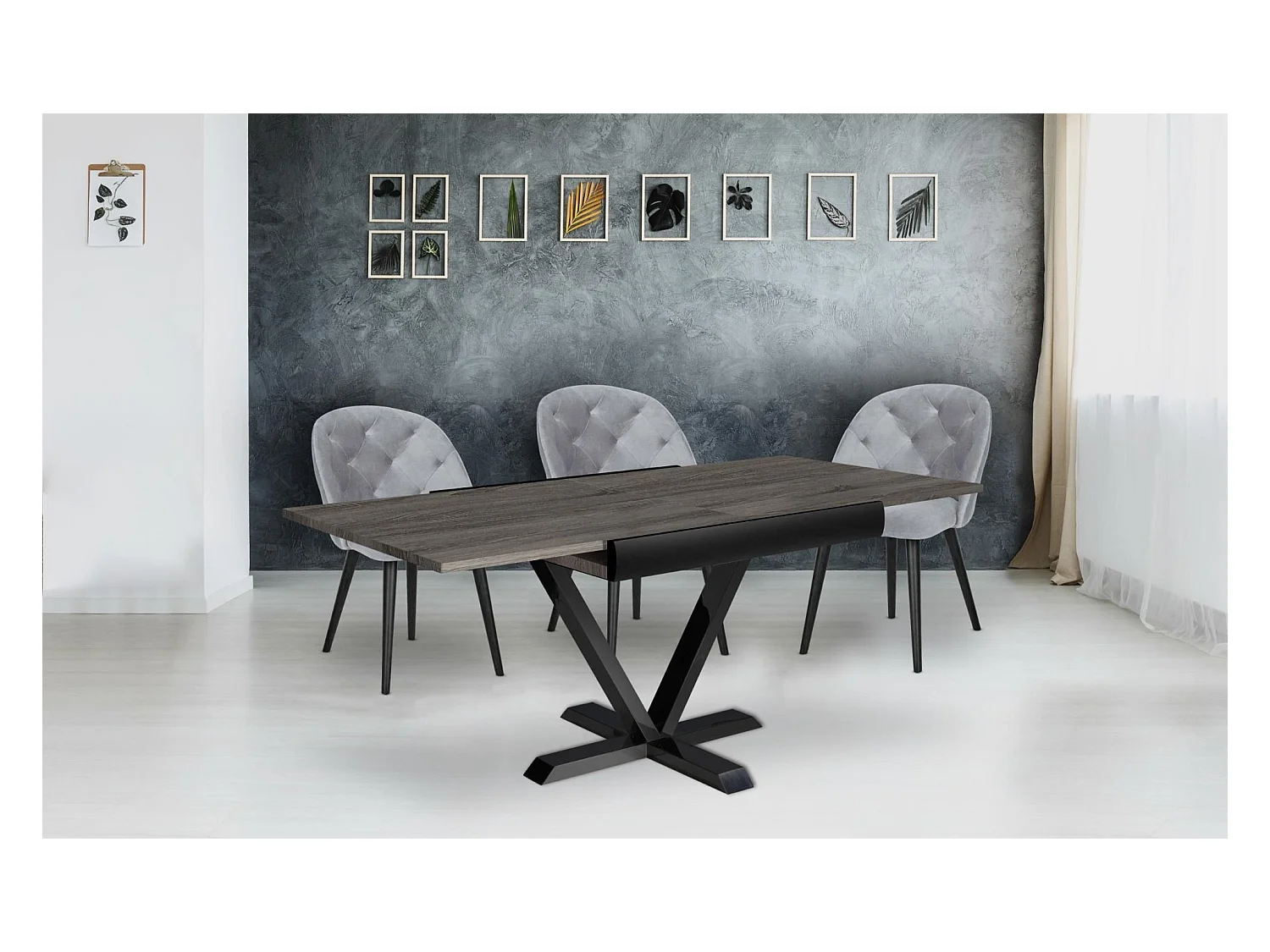 Table à Manger Extensible "Shoreditch" 90-180cm Marron