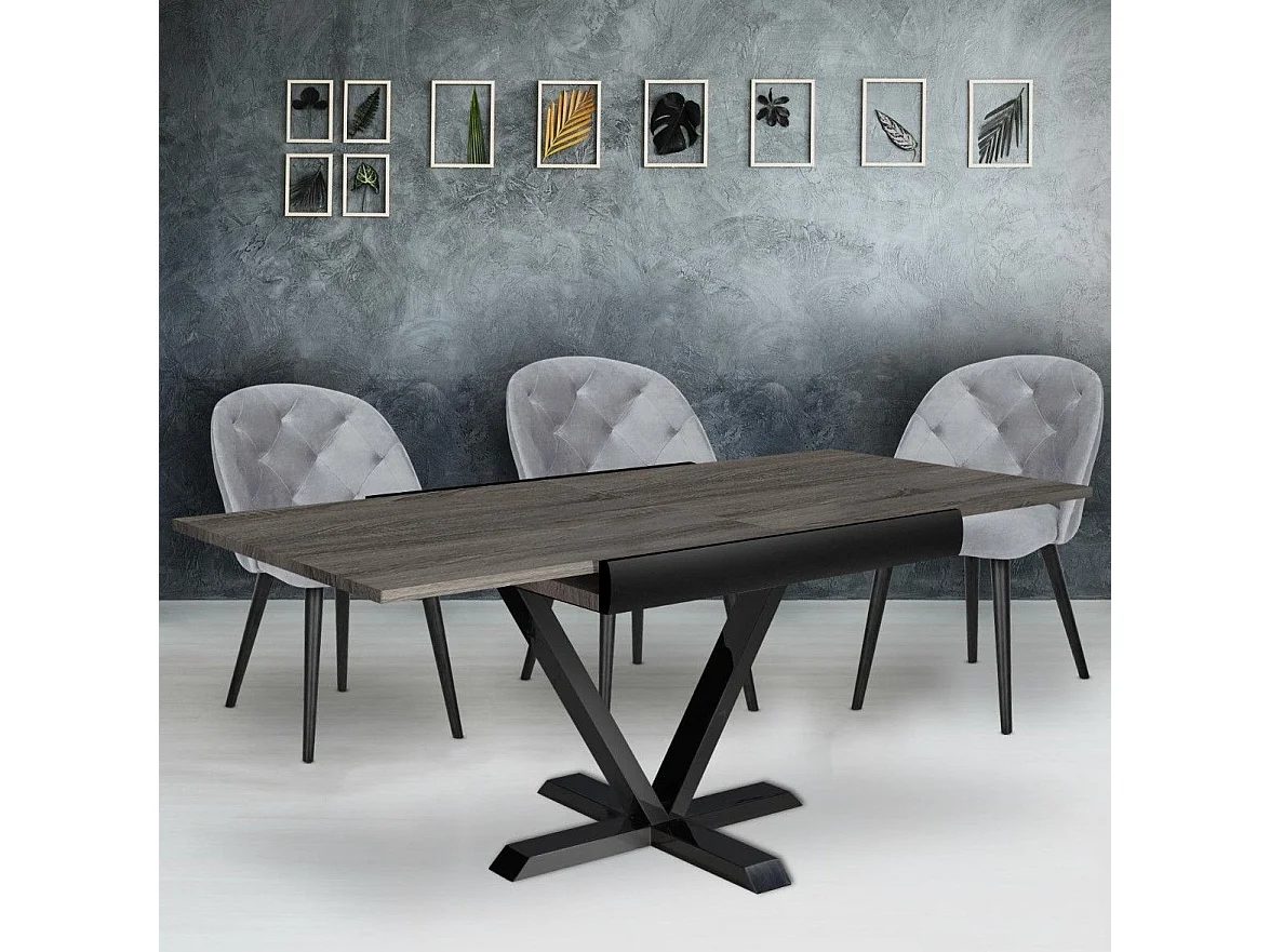 Table à Manger Extensible "Shoreditch" 90-180cm Marron