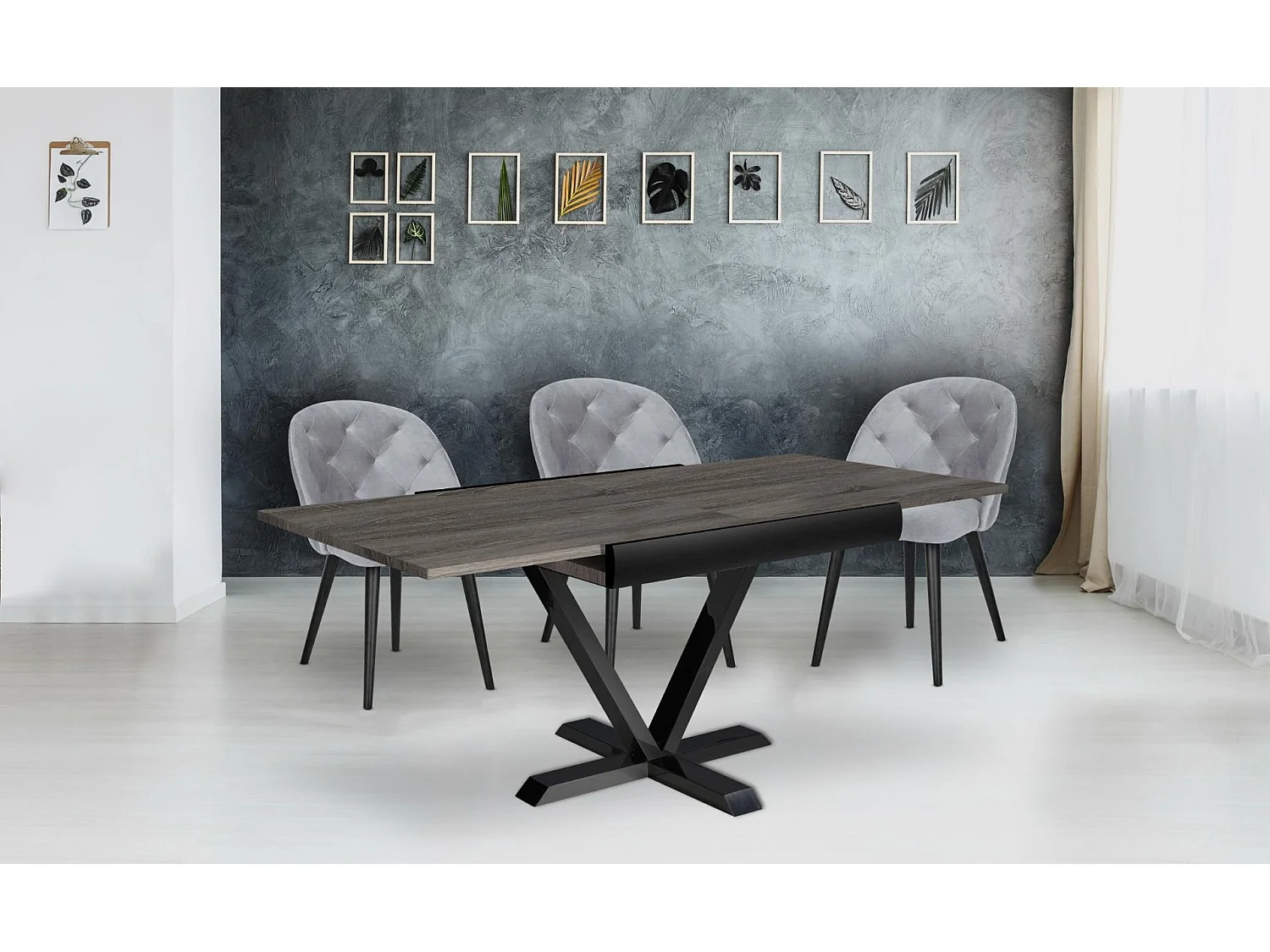 Table à Manger Extensible "Shoreditch" 90-180cm Marron