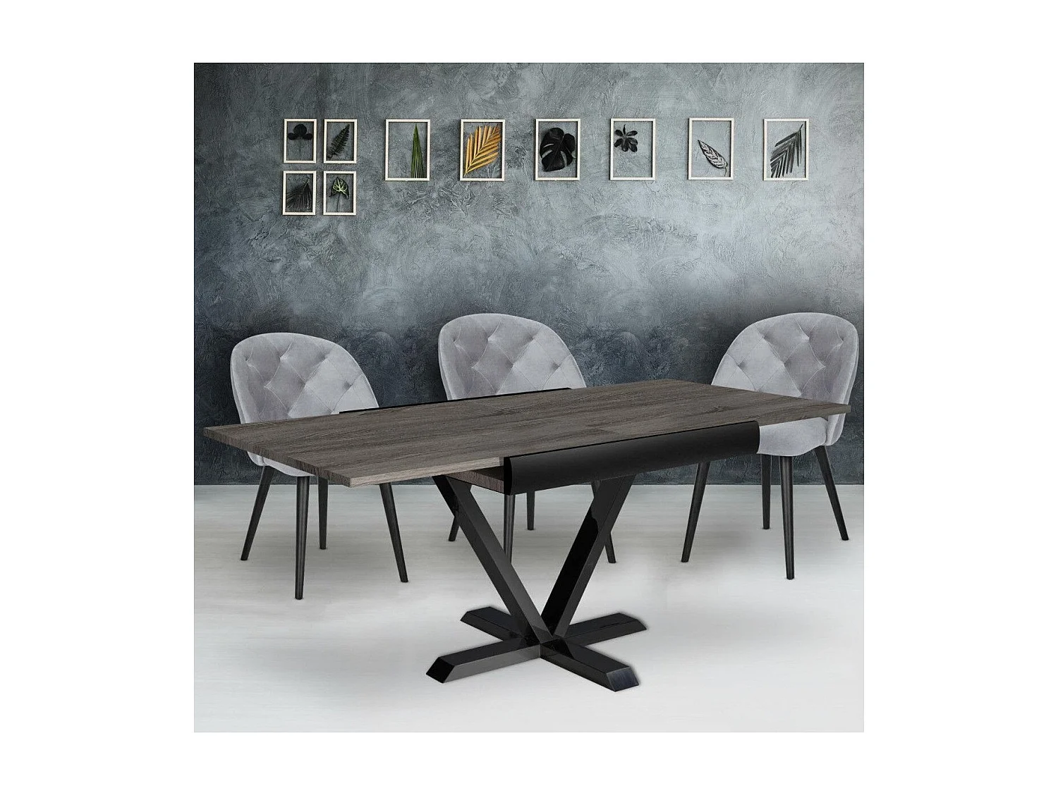 Table à Manger Extensible "Shoreditch" 90-180cm Marron