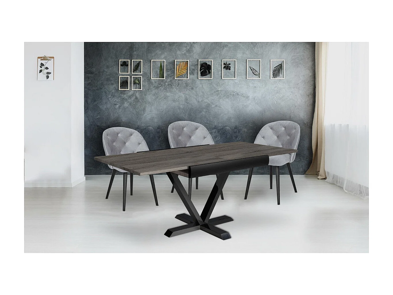 Table à Manger Extensible "Shoreditch" 90-180cm Marron