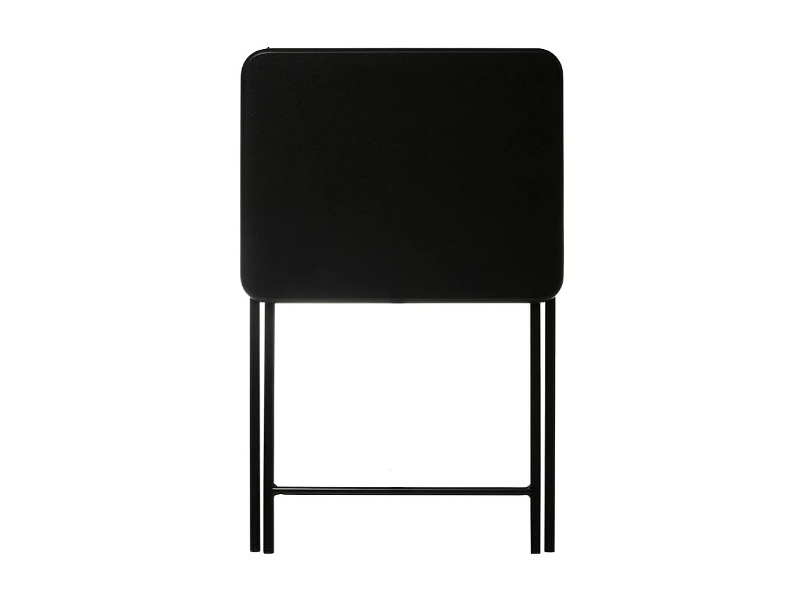 Table d'Appoint Pliante Design "Paola" 64cm Noir