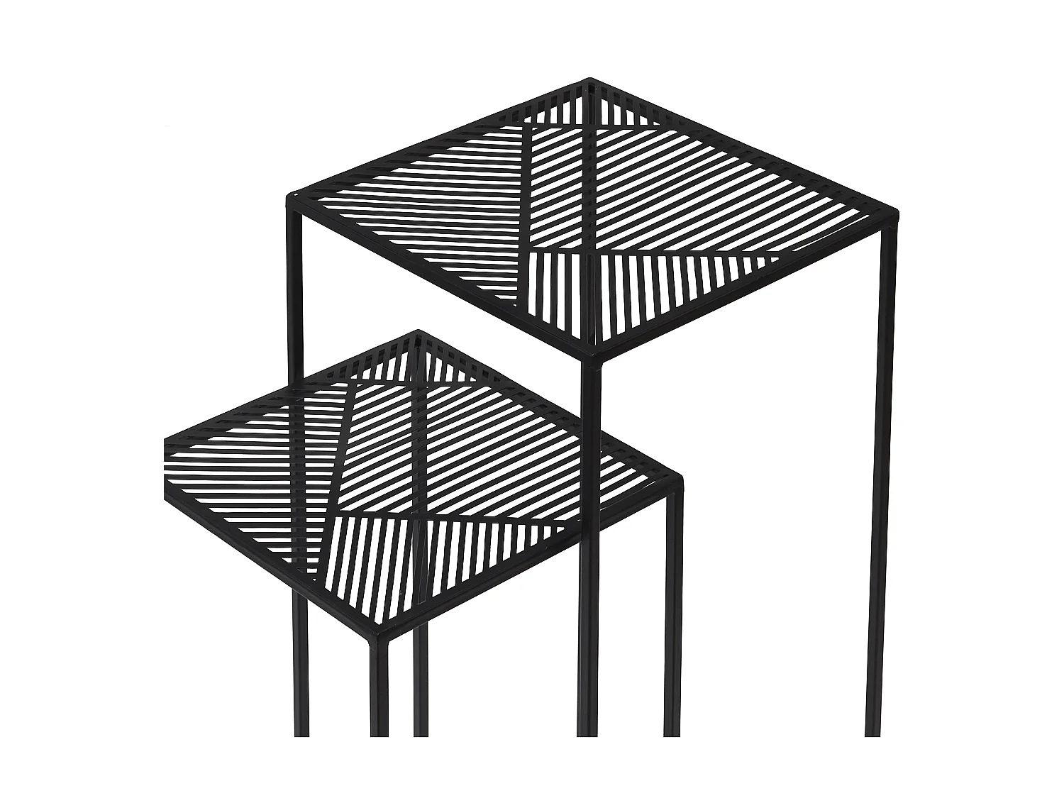 Sellette Metal Gigogne Riga X2 Noir