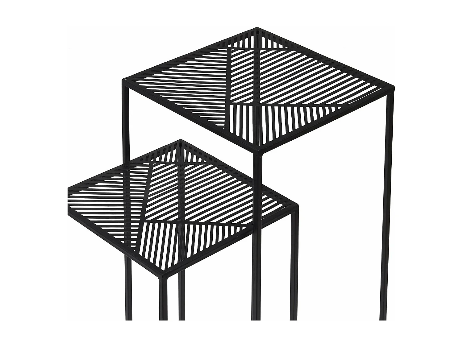 Sellette Metal Gigogne Riga X2 Noir